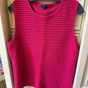 Talbots Fuchsia Ribbed Tank Top